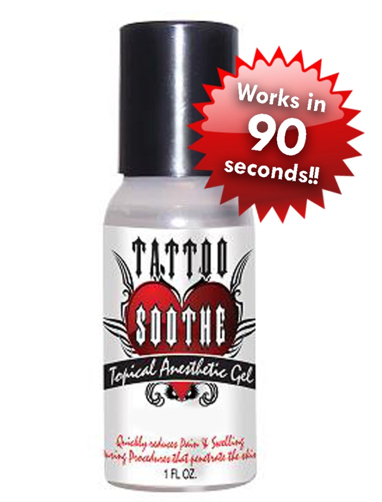 Tattoo Soothe Gel Topical Anesthetic — 1oz Bottle - Ultimate Beauty