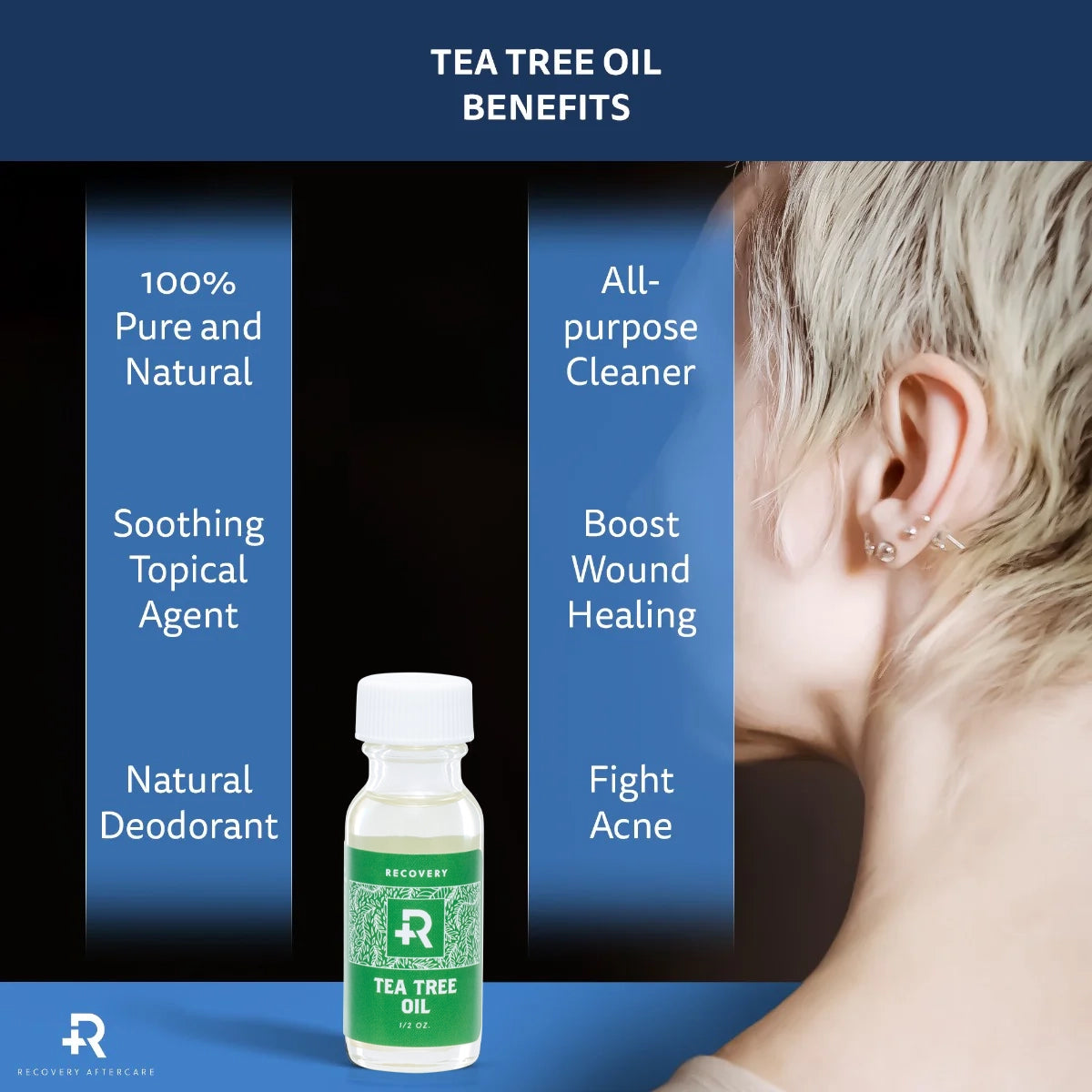Recovery Aftercare Tea Tree Oil 1/2oz Bottle - Ultimate Beauty