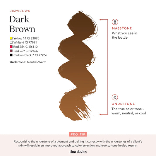 Tina Davies Eyebrow Color - Dark Brown