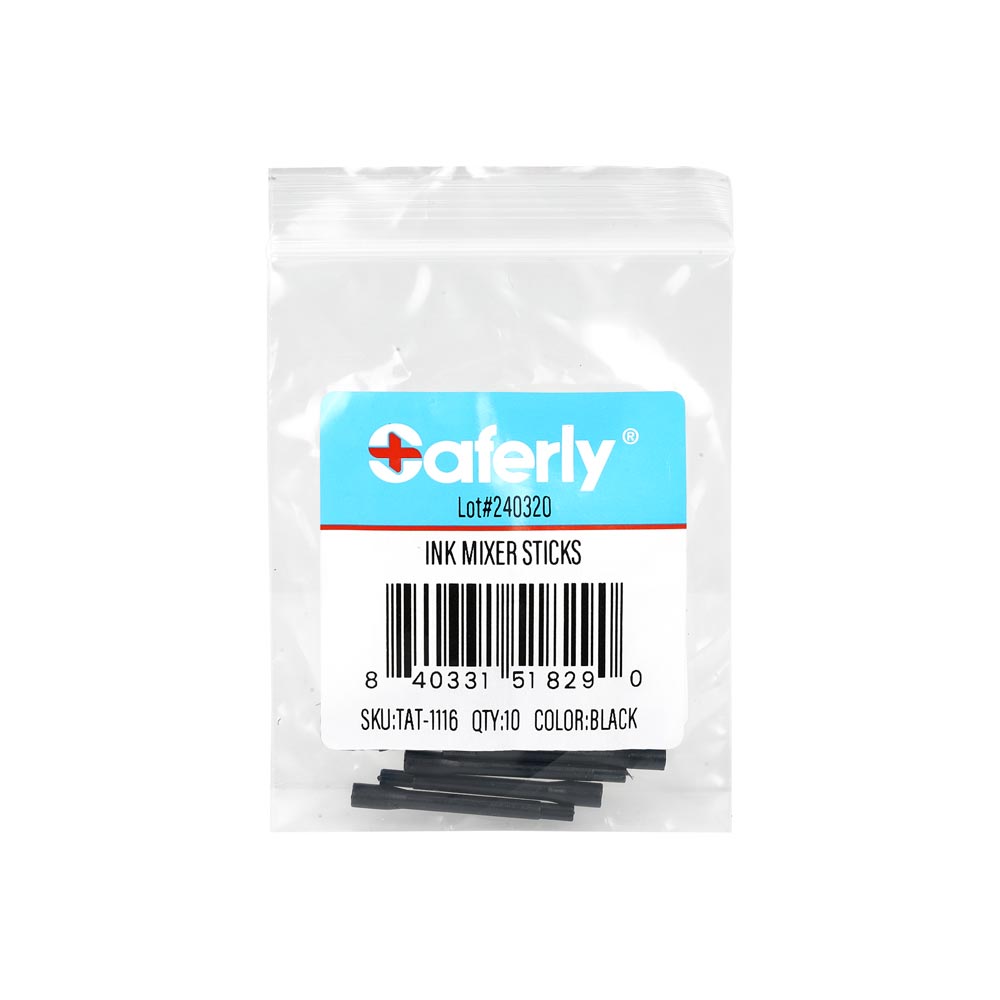 Saferly Ink Mixer Sticks — Bag of 10 - Ultimate Beauty