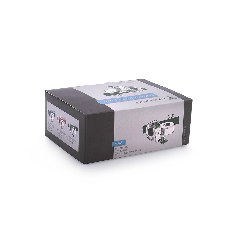 Silk Precision Surgical Medical Tape 1" - Price Per Case (Box Rear)
