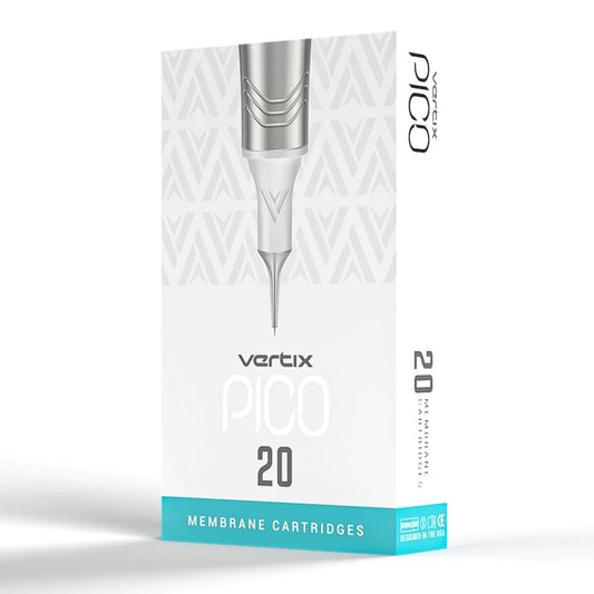 Vertix Pico PMU Membrane Cartridge Needles — Liners — Box of 20 - Ultimate Beauty
