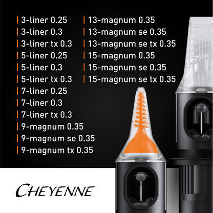 Cheyenne Capillary Needle Cartridges — Box of 20 - Ultimate Beauty