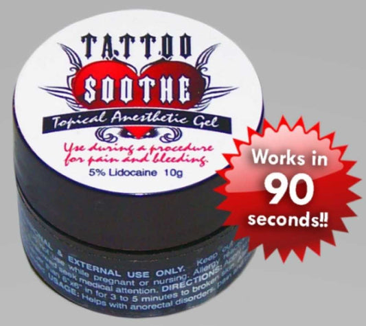 Tattoo Soothe Gel Topical Anesthetic — 10g Jar - Ultimate Beauty