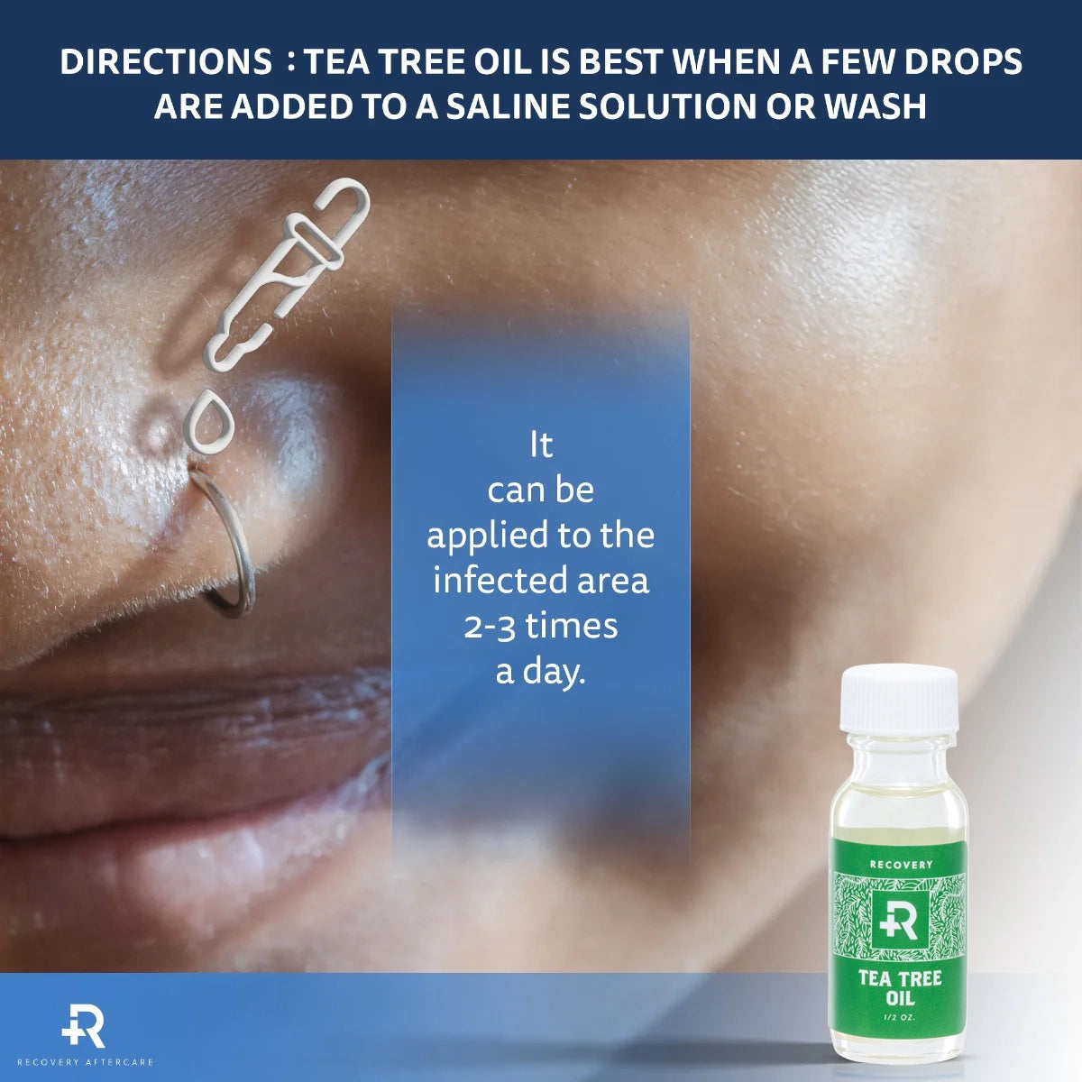 Recovery Aftercare Tea Tree Oil 1/2oz Bottle - Ultimate Beauty