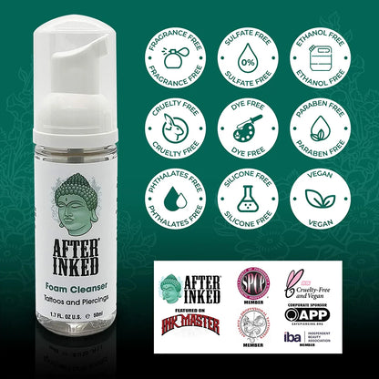 After Inked Foam Cleanser — 1.7oz Bottles