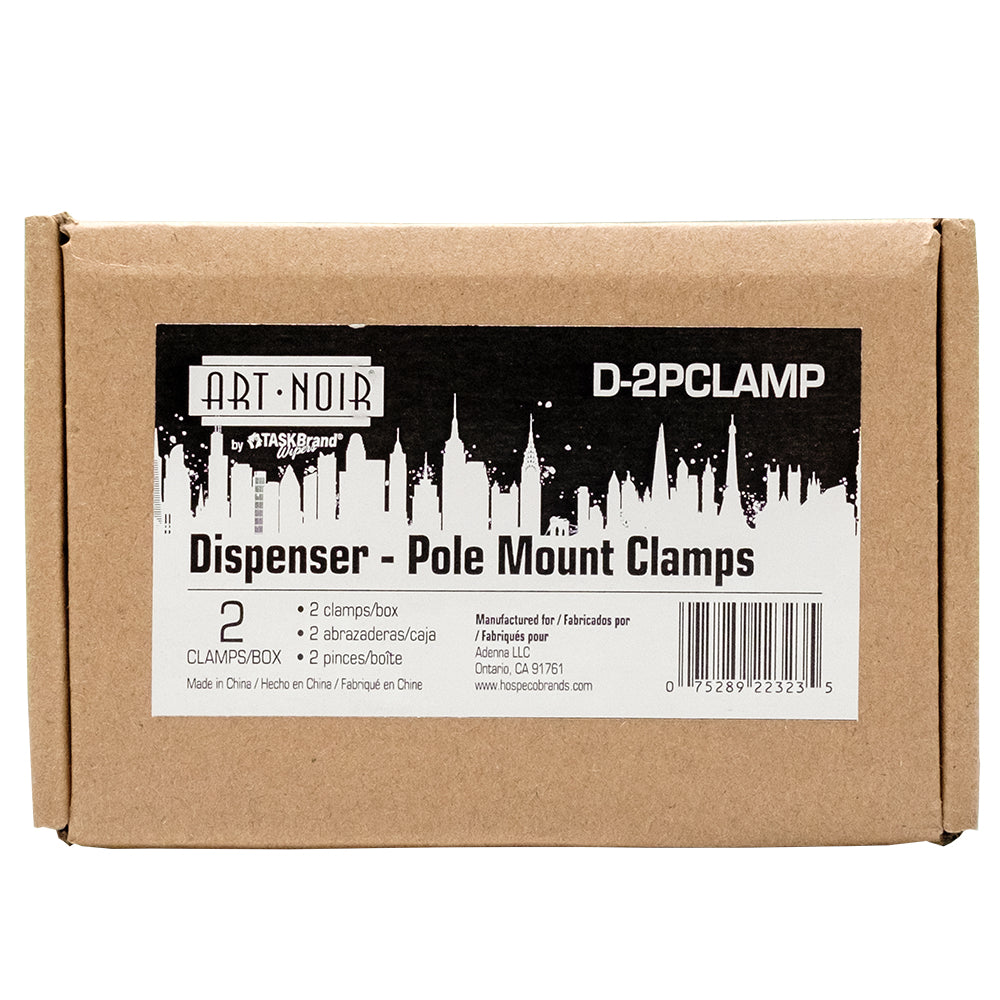 Art Noir Clamp Set for Tattoo Towel Wall Dispenser — Set of 2 - Ultimate Beauty