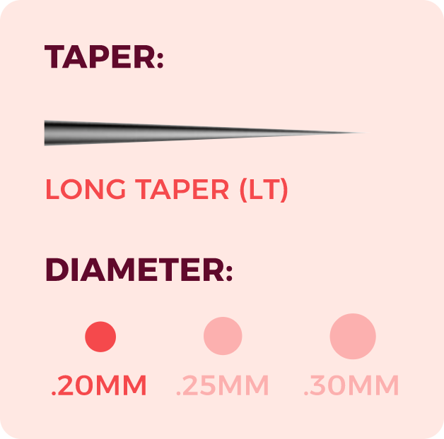 Optima 1 Round Liner.20mm Long Taper
