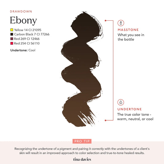 Tina Davies Eyebrow Color - Ebony