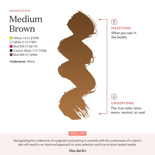 Tina Davies Eyebrow Color - Medium Brown
