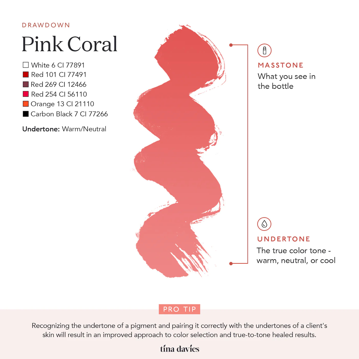 Tina Davies Lip - Pink Coral - Ultimate Beauty