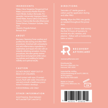 Recovery Cleansing Toner — 4oz - Ultimate Beauty