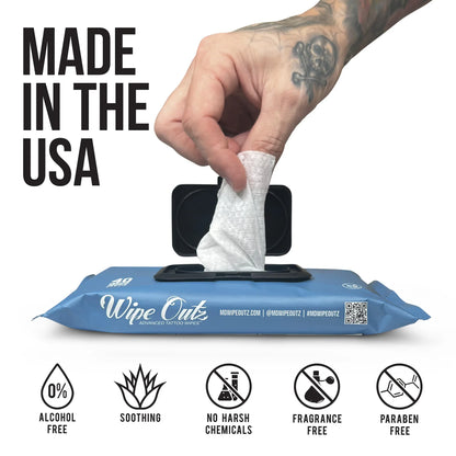 Wipe Outz Cleansing Tattoo Wipes — Pack of 40