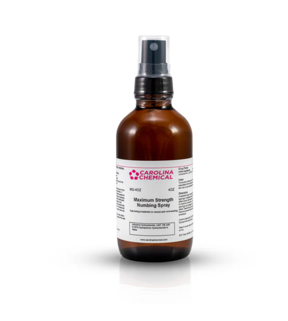 Lidocaine Numbing Topical Anesthetic Spray — 4oz Bottle - Ultimate Beauty