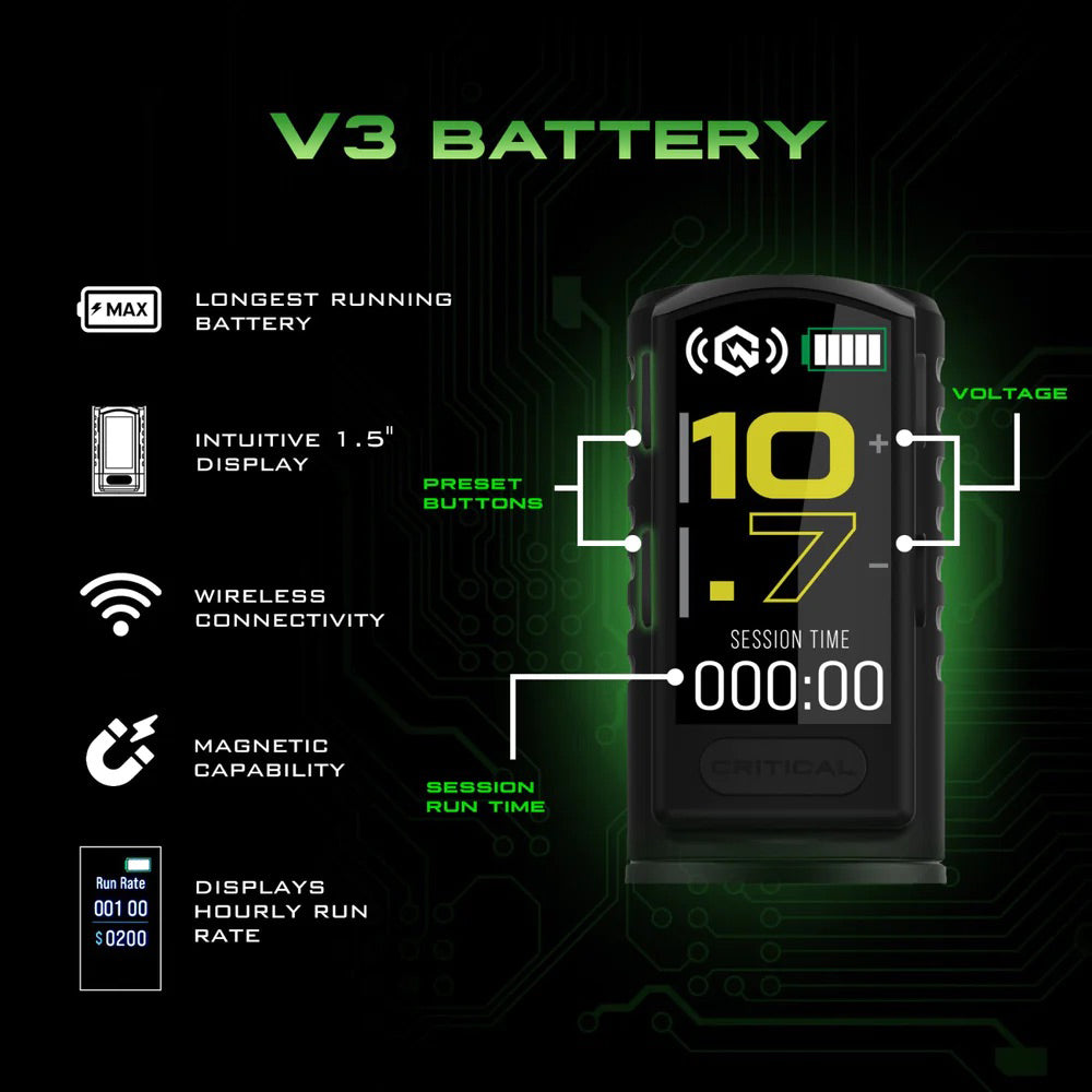 Critical Connect V3 Battery with RCA Adapter - Painful Pleasures