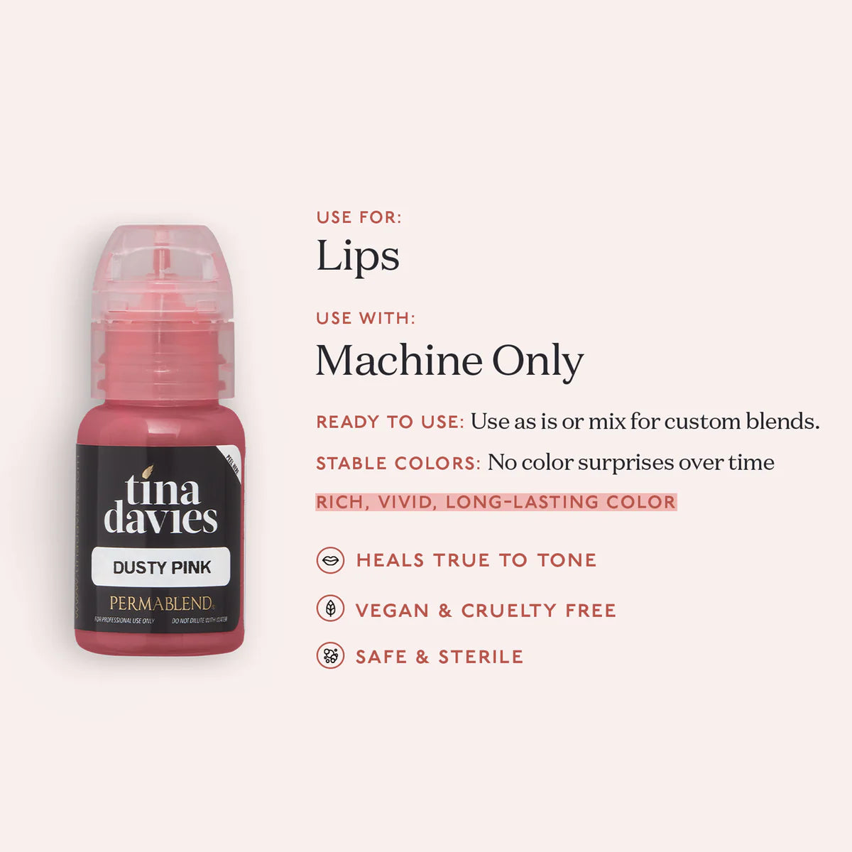 Tina Davies Lip - Dusty Pink - Ultimate Beauty