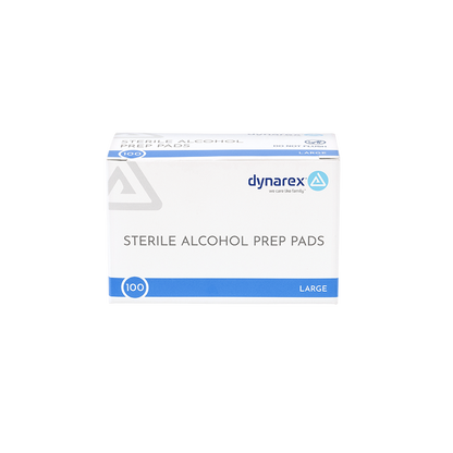 Dynarex Alcohol Prep Pads — Large — Box of 100 - Ultimate Beauty