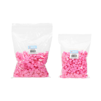Saferly Heart Ink Caps — Bag of 500 — Pick Color and Size - Ultimate Beauty