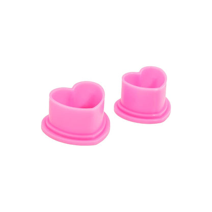 Saferly Heart Ink Caps — Bag of 500 — Pick Color and Size - Ultimate Beauty