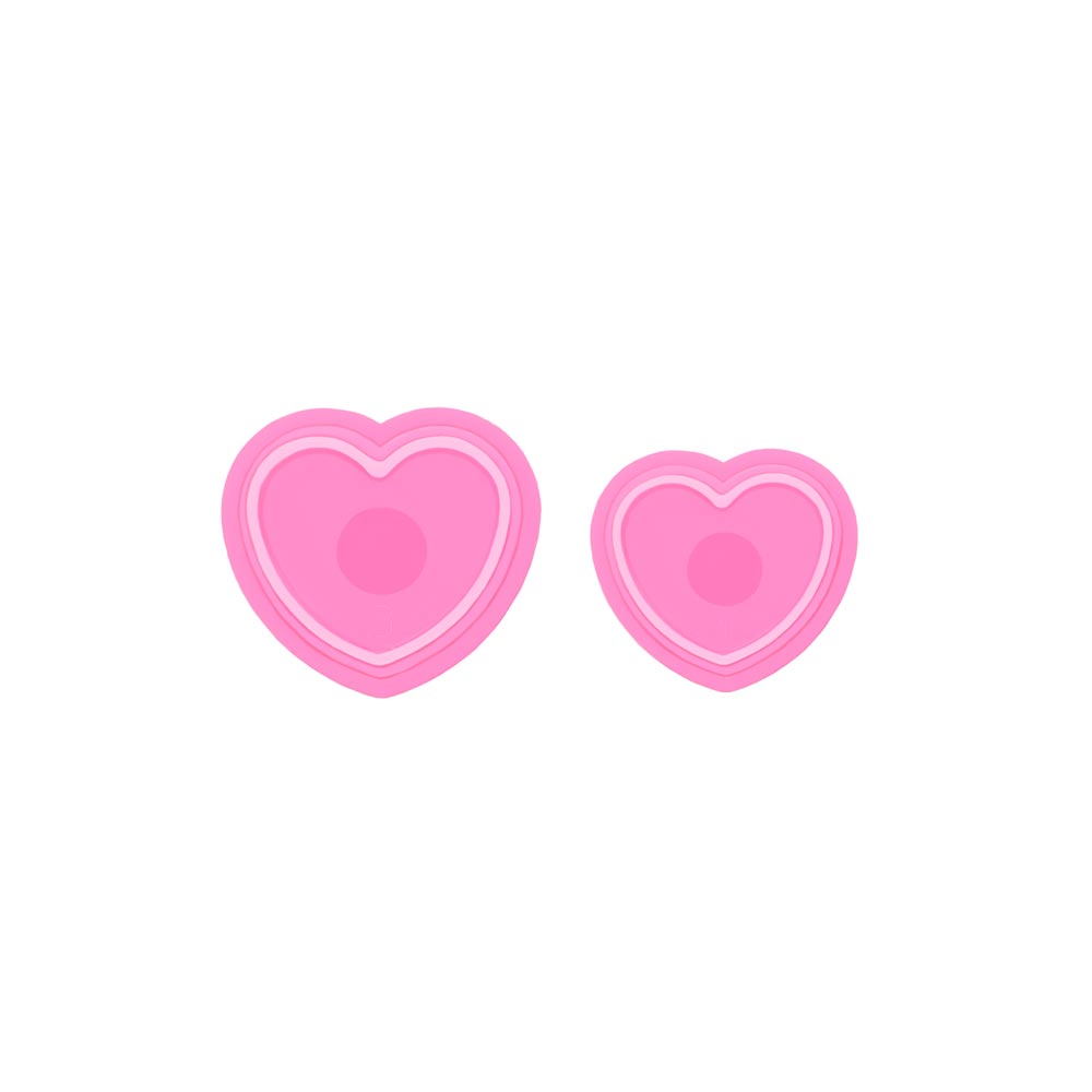 Saferly Heart Ink Caps — Bag of 500 — Pick Color and Size - Ultimate Beauty