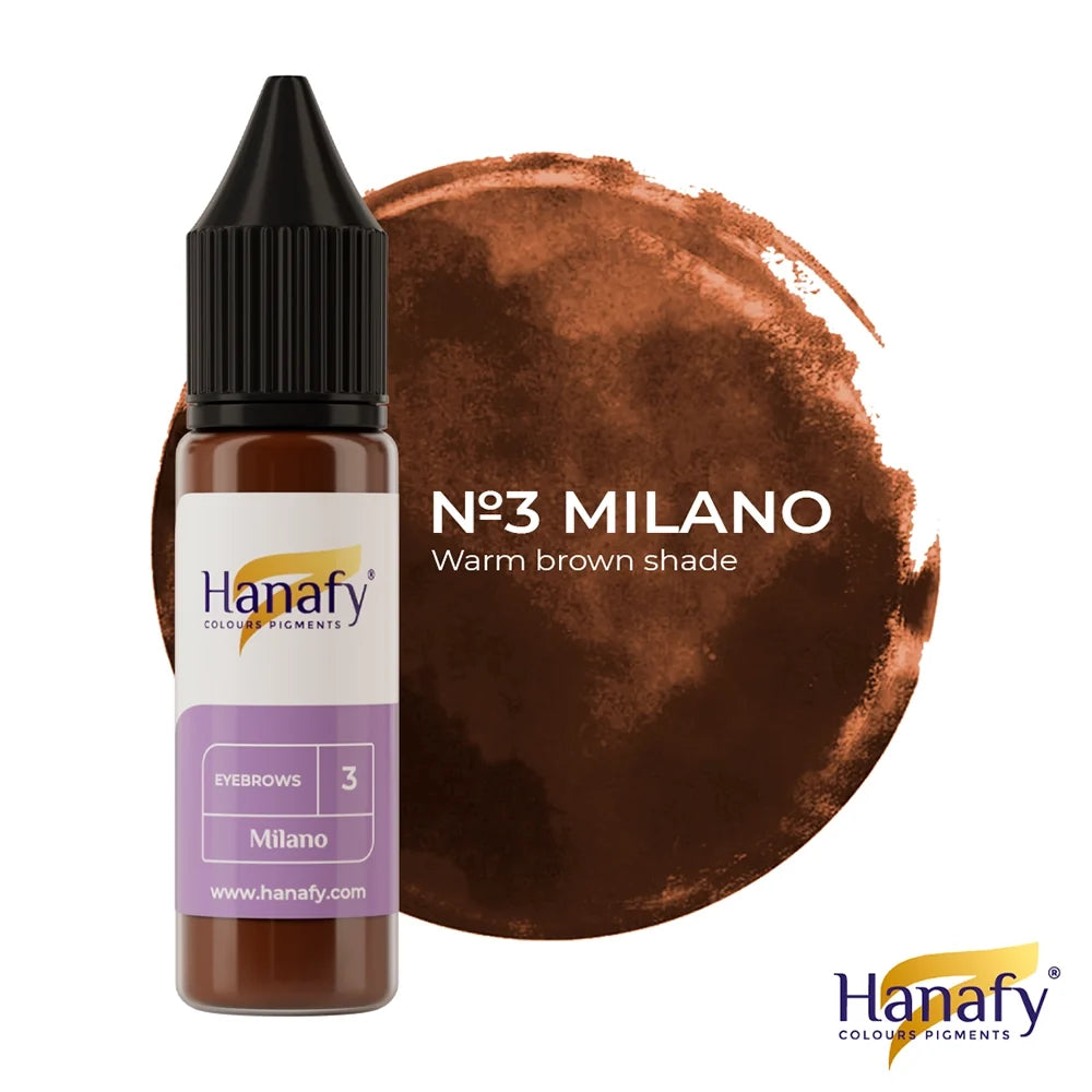 Hanafy Mineral Eyebrows № 3 — Milano — 15ml Bottle