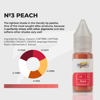 Hanafy Lips № 3 — Peach — 10ml Bottle