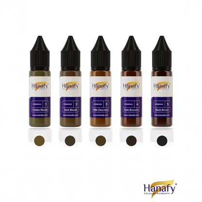 Hanafy Original Eyebrows Full Set — 5 15ml Bottles