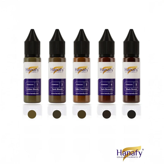 Hanafy Original Eyebrows Full Set — 5 15ml Bottles