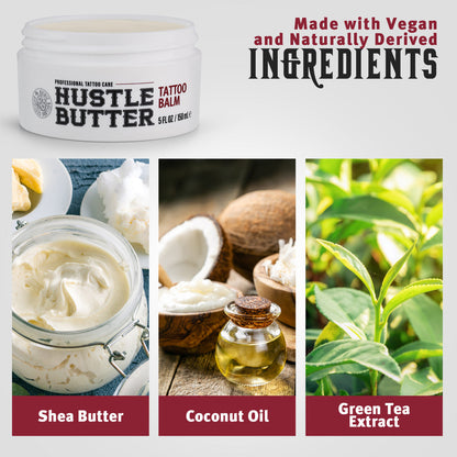 Hustle Butter Deluxe Tattoo Aftercare — 5oz — Single or Case of 24 - Painful Pleasures