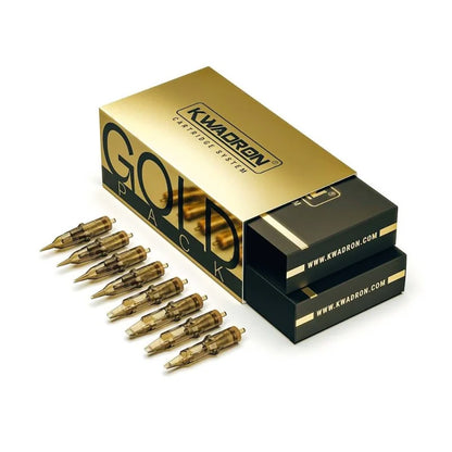 Kwadron Gold Pack Tattoo Cartridge Needles — 40 Cartridges
