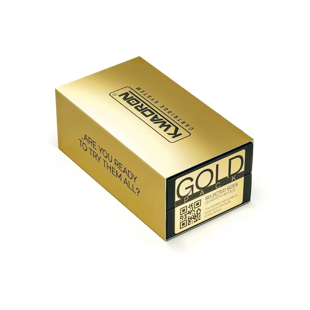 Kwadron Gold Pack Tattoo Cartridge Needles — 40 Cartridges