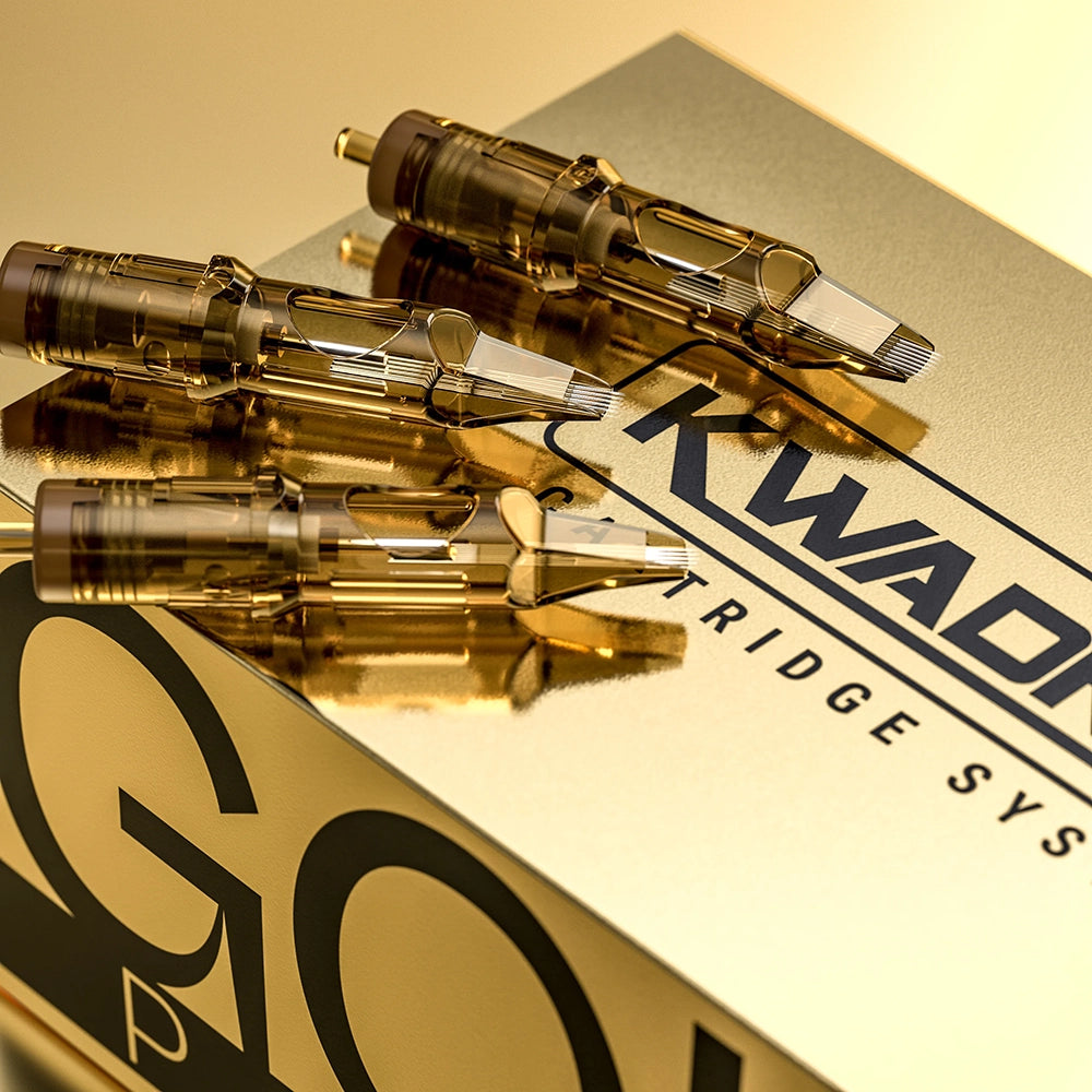 Kwadron Gold Pack Tattoo Cartridge Needles — 40 Cartridges
