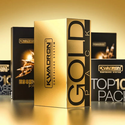 Kwadron Gold Pack Tattoo Cartridge Needles — 40 Cartridges