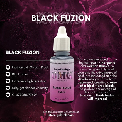 OMG® Pigments Black Fuzion — 15ml Bottle