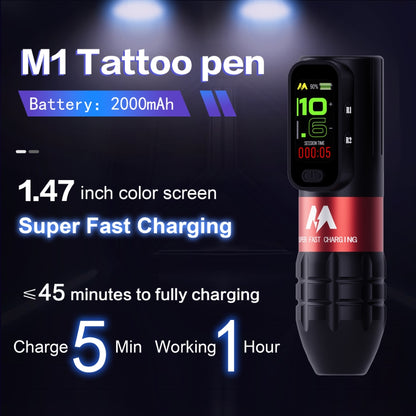 Mars M1 Wireless Pen Tattoo Machine - Ultimate Beauty