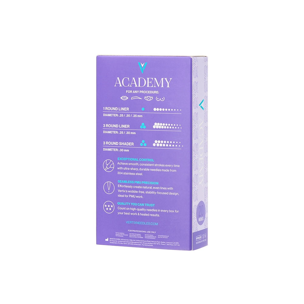 Vertix Academy Needle Cartridges — Box of 20 - Ultimate Beauty