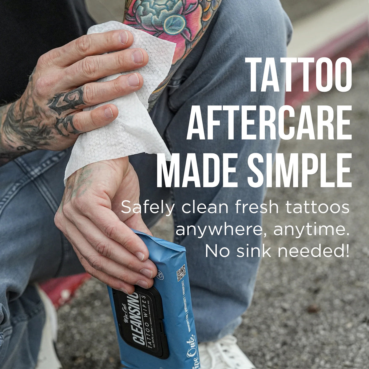 Wipe Outz Cleansing Tattoo Wipes — Pack of 40