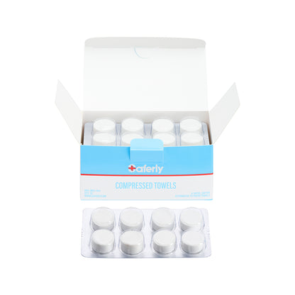 Saferly Lustra Compressed Towels — Box of 32 - Ultimate Beauty