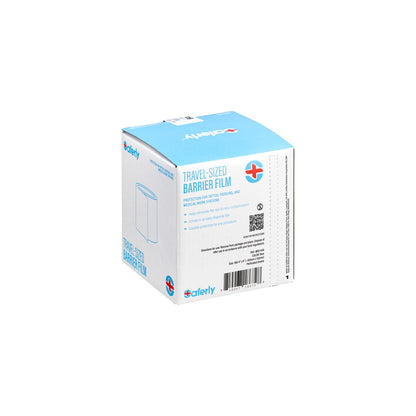 Saferly Blue Travel-Sized Barrier Film — 4” x 6” Sheets — Roll of 300 Sheets