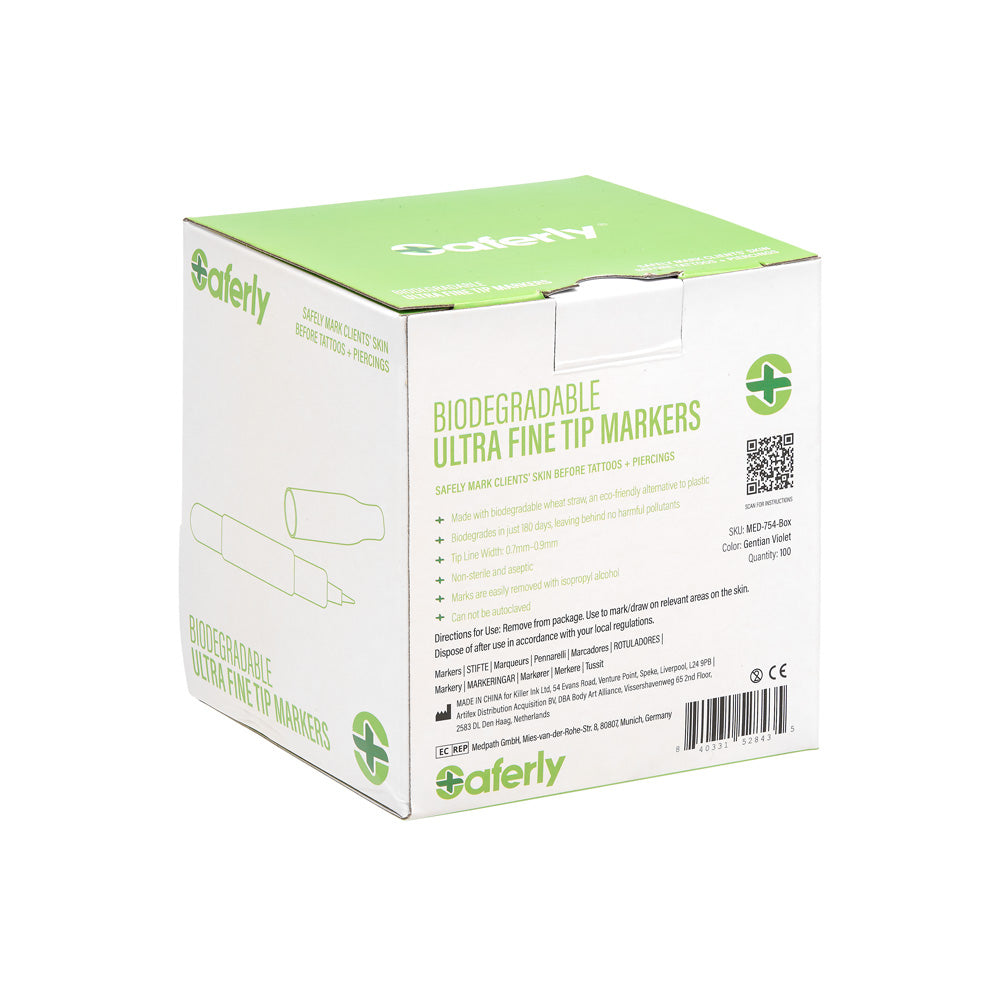 Saferly Biodegradable Mini Markers — Box of 100 - Ultimate Beauty