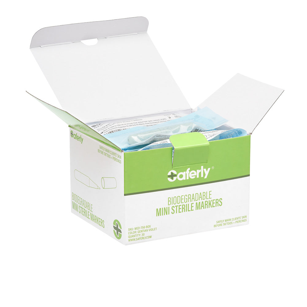 Saferly Biodegradable Mini Sterile Markers — Box of 30 - Ultimate Beauty