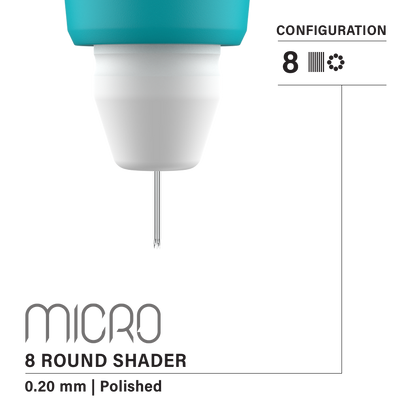 Vertix Micro Microblade - Round Shader Blade - Pack of 10 Microblades - Ultimate Beauty