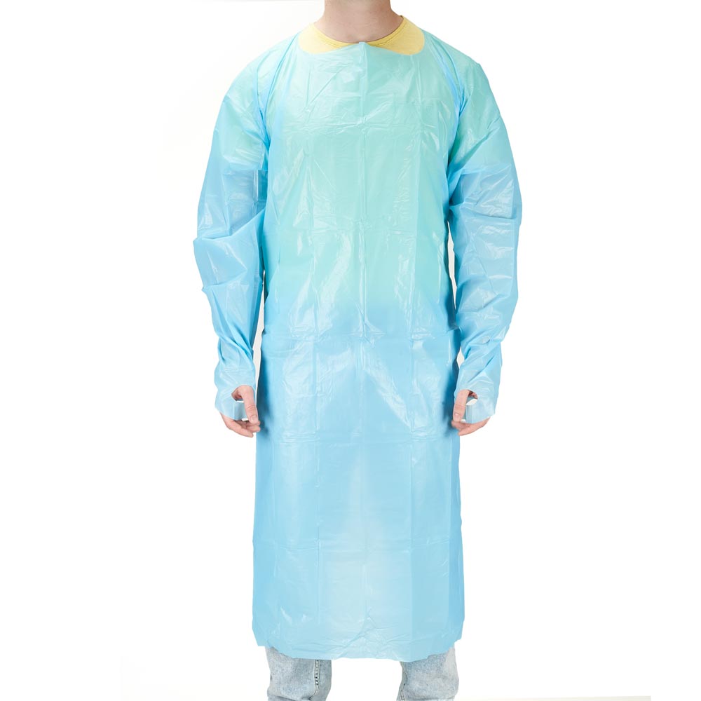 Saferly Disposable Blue Medical Gowns — Box of 10 - Ultimate Beauty