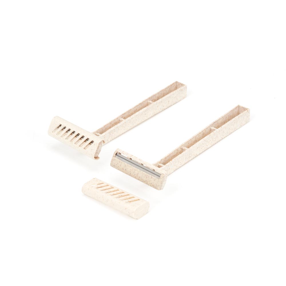 Saferly Stainless Steel Biodegradable Skin Prep Razors — Box of 100 - Ultimate Beauty