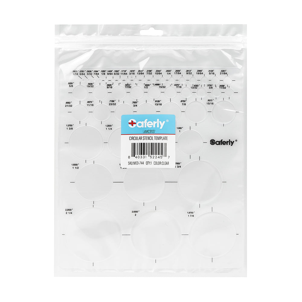 Saferly Areola + Nipple Reconstruction Template — Clear — Price Per 1 - Ultimate Beauty