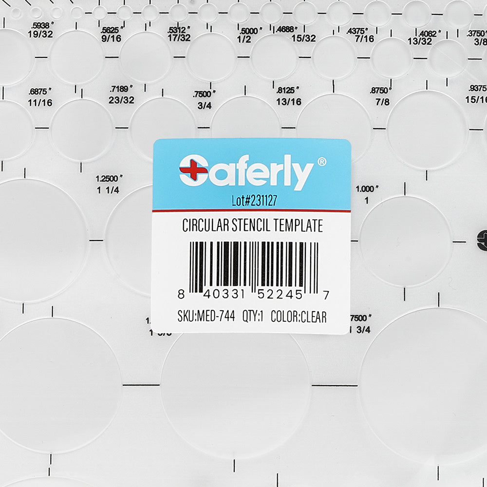 Saferly Areola + Nipple Reconstruction Template — Clear — Price Per 1 - Ultimate Beauty