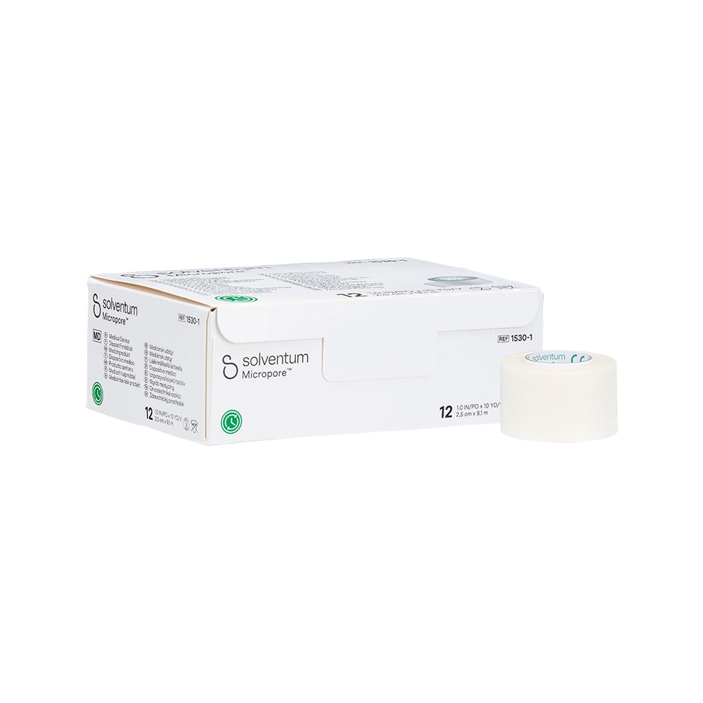 1"-Wide 3M Micropore Medical Paper Tape Case (12)