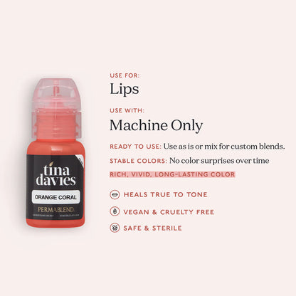 Tina Davies Lip - Orange Coral - Ultimate Beauty