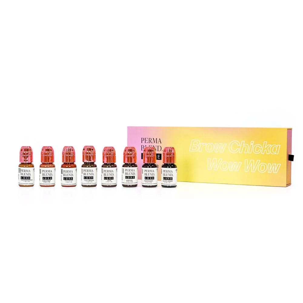Luxe Brow Chicka Wow Wow Brow Set — Luxe Perma Blend — 8 1/2oz Bottles - Ultimate Beauty