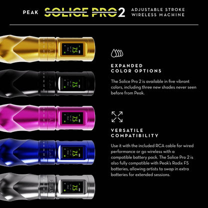 Peak Solice Pro 2 Wireless Tattoo Machine - Ultimate Beauty